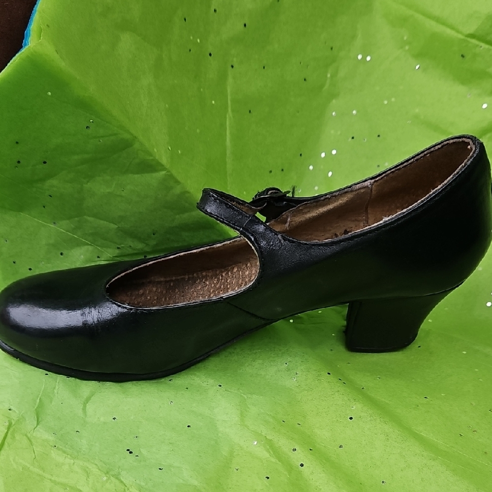 Folklorico Shoes Black Heels